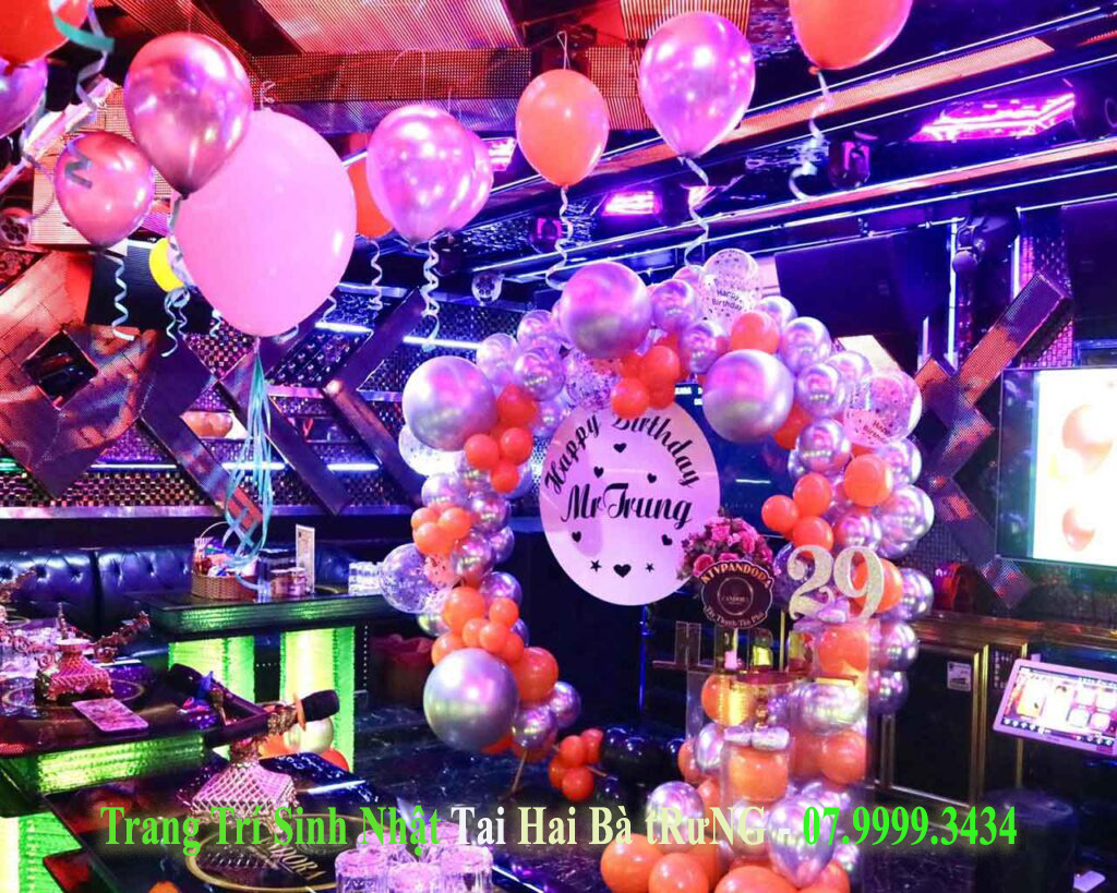 thiết kế trang trí sinh nhật tại hai bà trưng