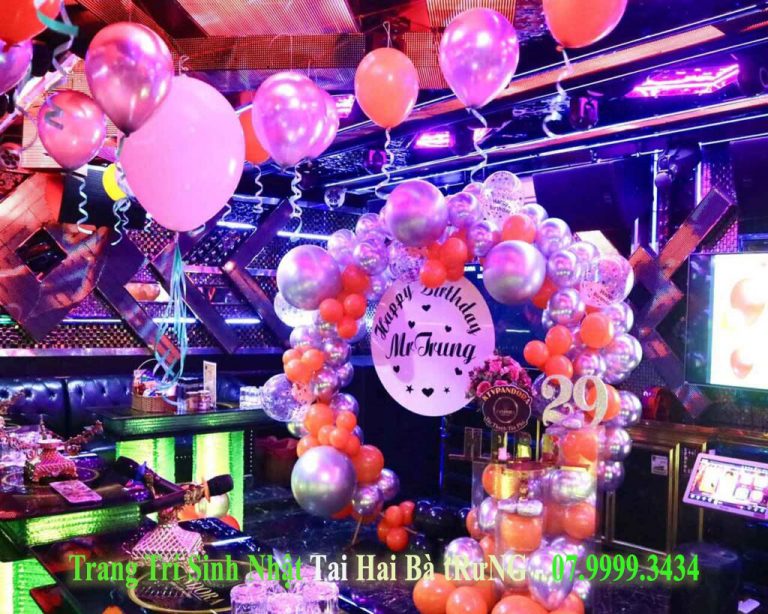 thiết kế trang trí sinh nhật tại hai bà trưng